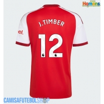 Camisa de time de futebol Arsenal Jurrien Timber #12 Replicas 1º Equipamento 2026-27 Manga Curta